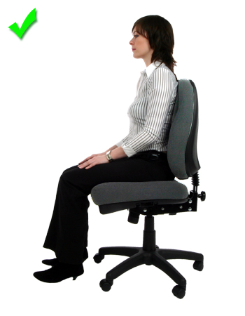 Picture - COrrect chair setup without arms.