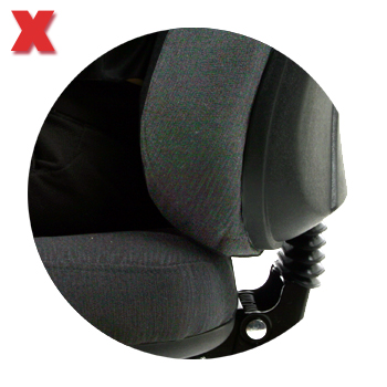 Picture - Lumbar support too low.