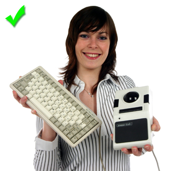 Picture - External keyboard and mouse.