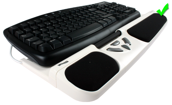Picture - RollerMouse Station and keyboard.